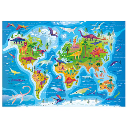 Puzzle Dinosaurier Karte 180 Teilen S