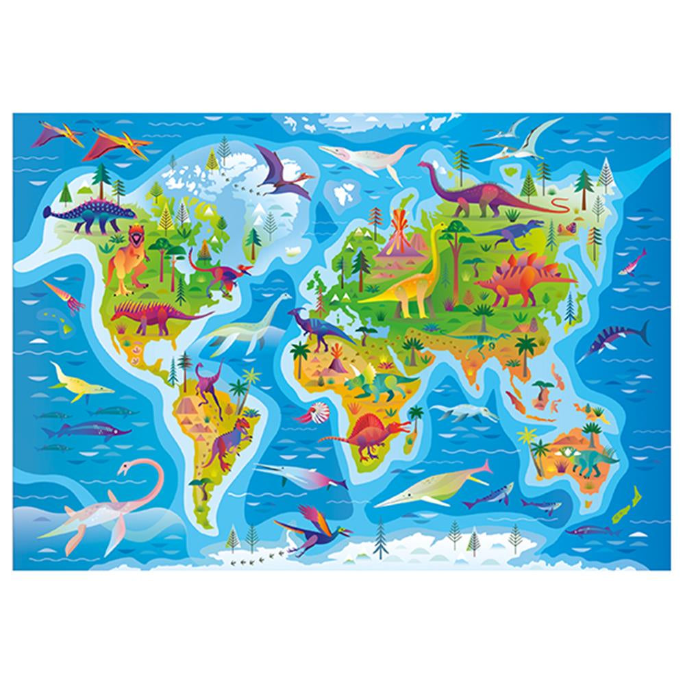 Puzzle Dinosaurier Karte 180 Teilen S