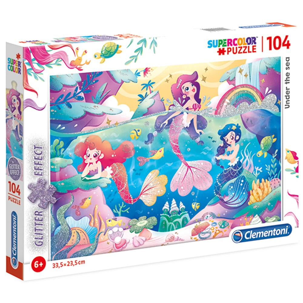 Puzzle Glitter Meeresgrund 104 tlg.