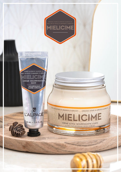 Set ou Coffret Cadeau DUO Crème Corps 200ml + Crème Main Mielicime