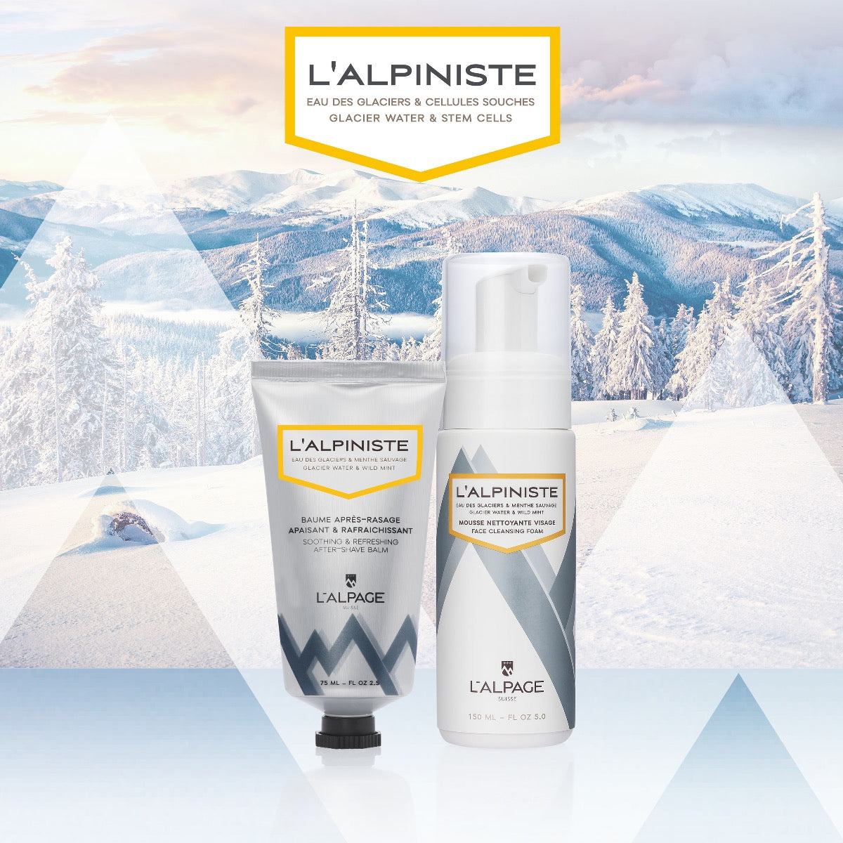 Coffret Cadeau Baume Après-Rasage + Mousse Nettoyante L'ALPINISTE