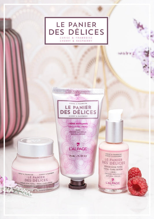 Coffret Cadeau / Set Crème & Sérum Soin Total + Crème Exfoliante Le Panier Des Délices