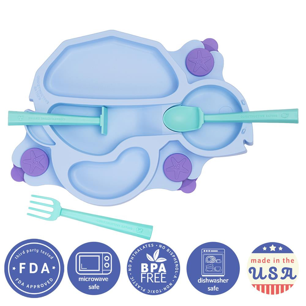 Baby Schildkröten Teller, violett