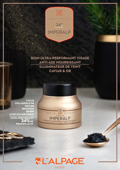 Coffret Cadeau Crème Caviar & Or + Sérum Caviar & Or Imperalp