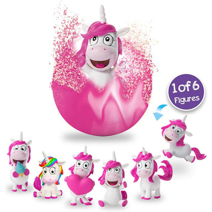 Überschungsbadekugeln mit Einhorn Figuren