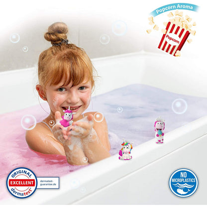 Überschungsbadekugeln mit Einhorn Figuren