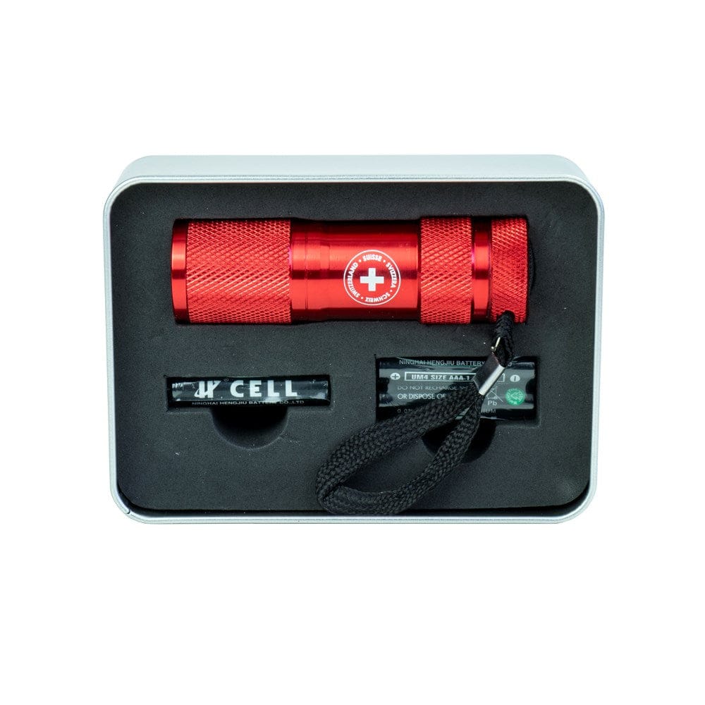 Torch IX LED-Taschenlampe – 9 LEDs, Inkl. Batterien & Metalldose