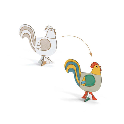 3D Bau- & Malset Bauernhof