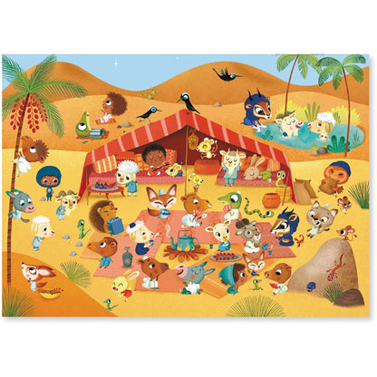 Decalcomanie Djeco - Savana, Deserto, Polo Nord