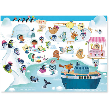 Decalcomanie Djeco - Savana, Deserto, Polo Nord