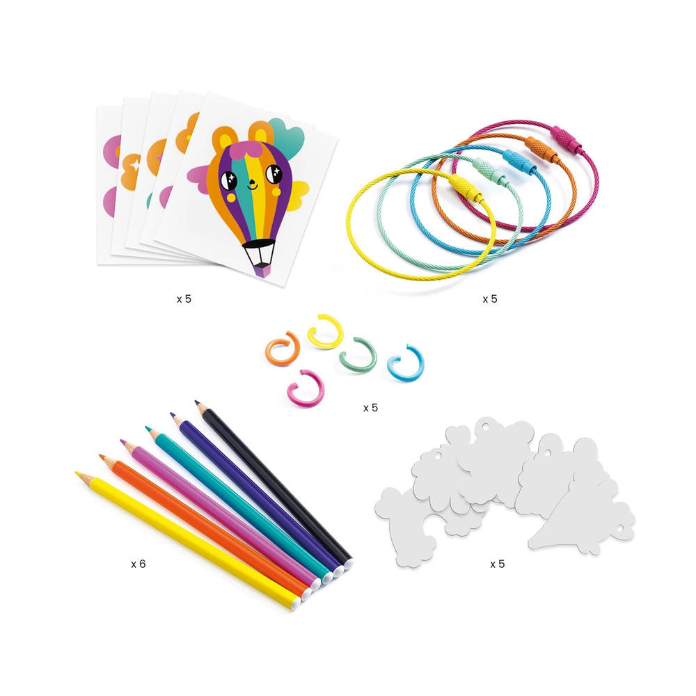 Artistic plastic Kawai-Schlüsselanhänger