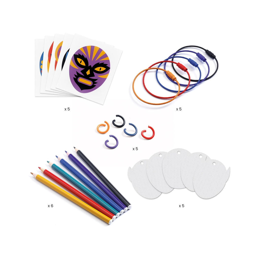 Artistic plastic Wrestler-Schlüsselanhänger