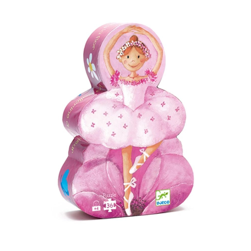 Djeco Die Ballerina mit der Blume 36 Teile