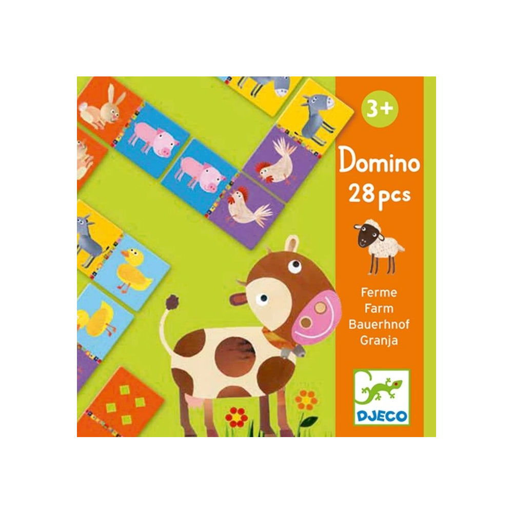 Djeco Lernspiel Domino Bauernhof