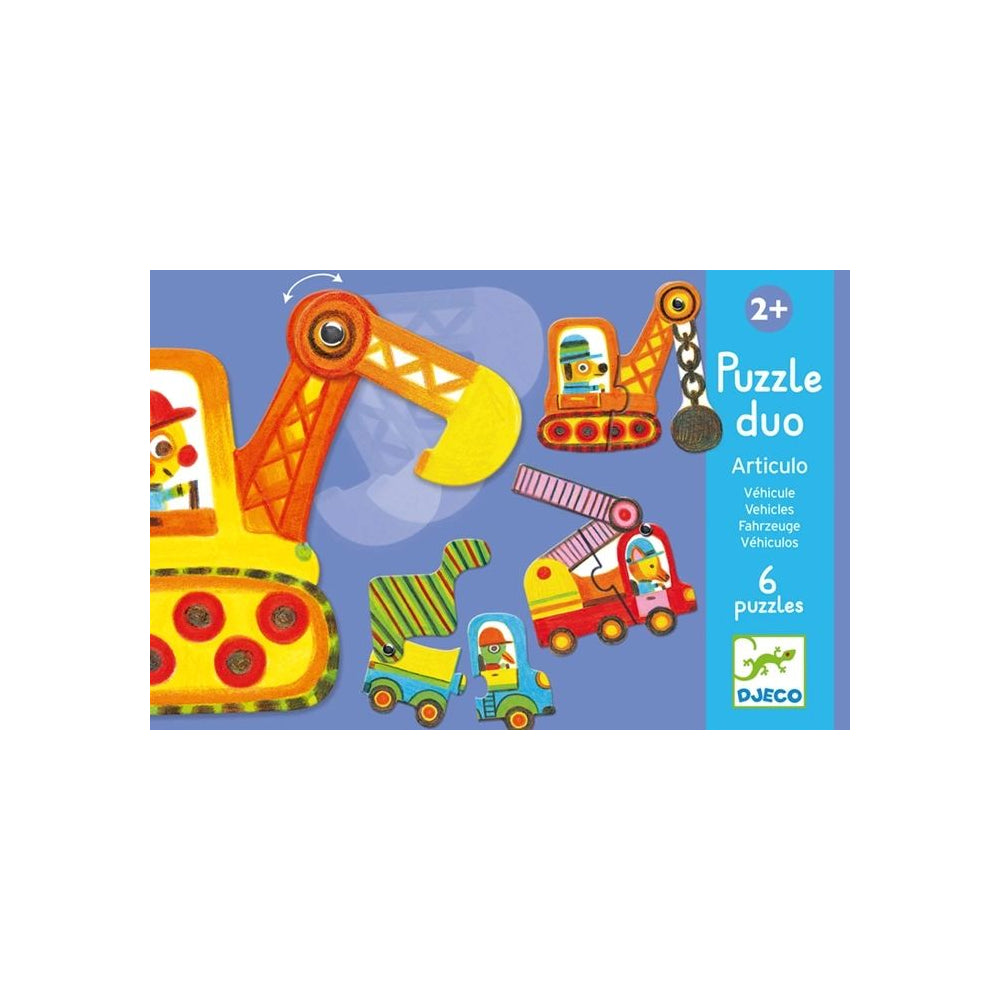 Djeco Puzzle Duo Fahrzeuge