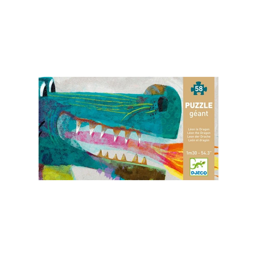 Djeco Riesenpuzzle Leon der Drache, 58 Teile