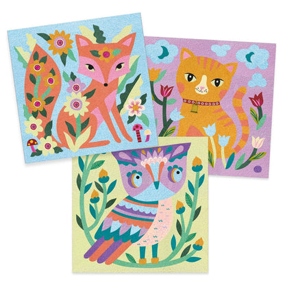 Dipinti di sabbia, luci da giardino