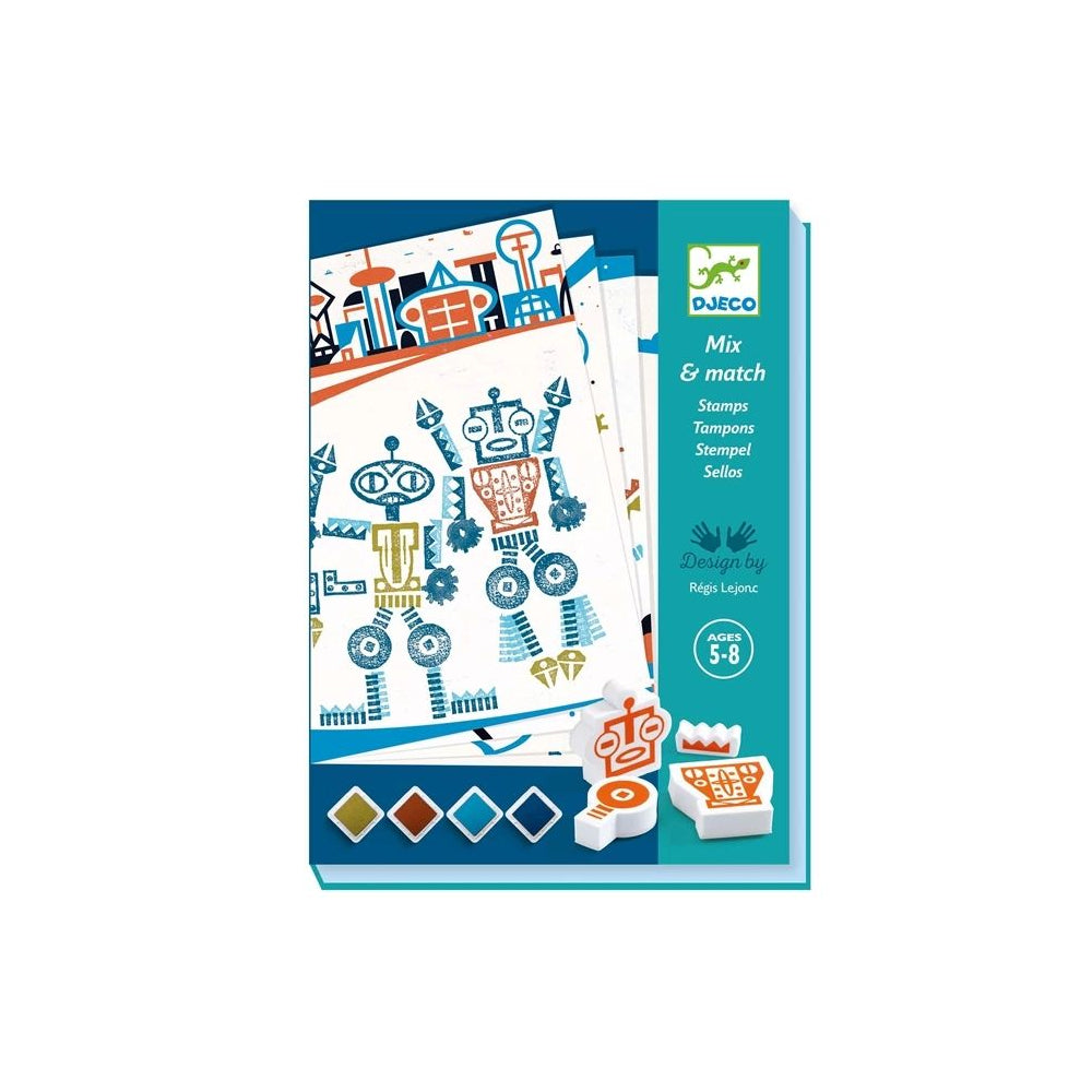 Stempel Alien Roboter