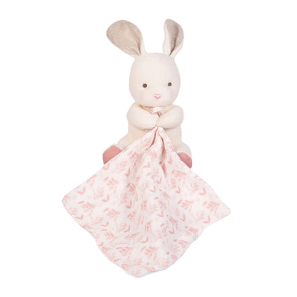 Bio Hase mit Schmusetuch, rosa 15cm