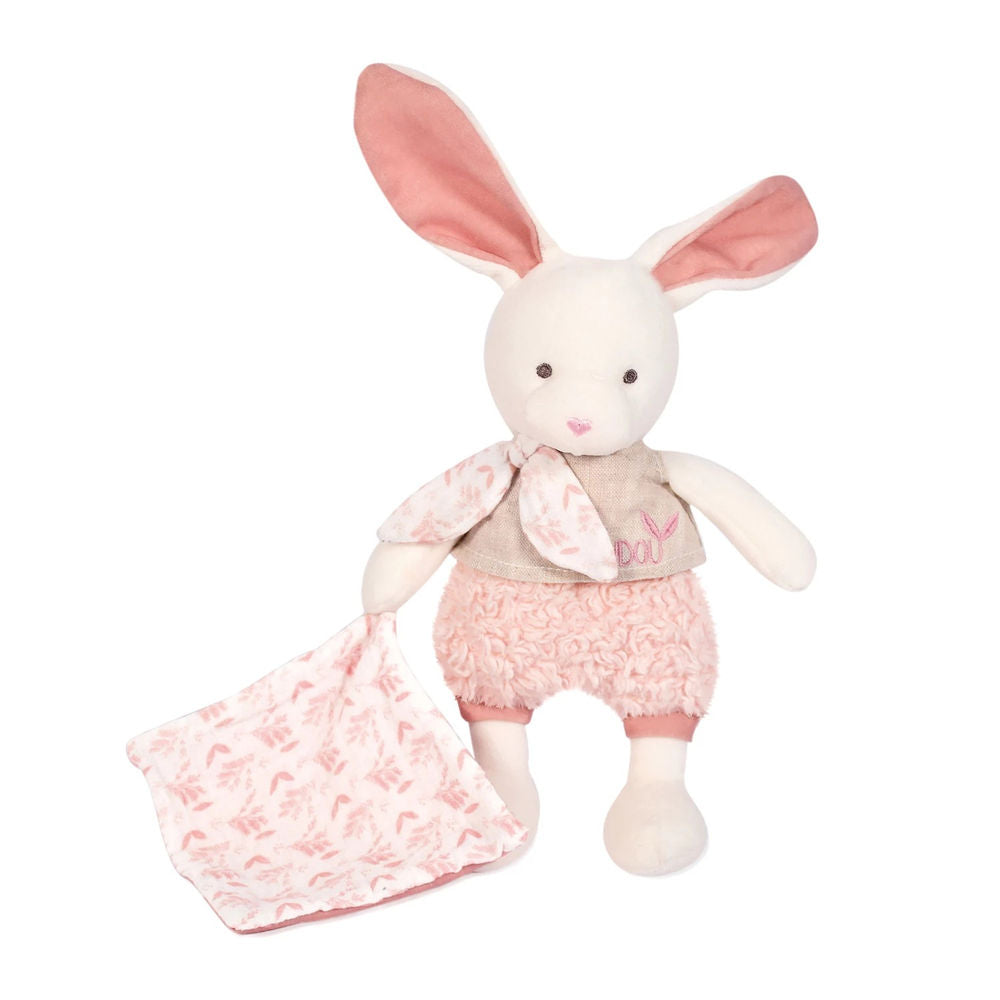 Coniglio biologico con peluche, rosa, 22 cm