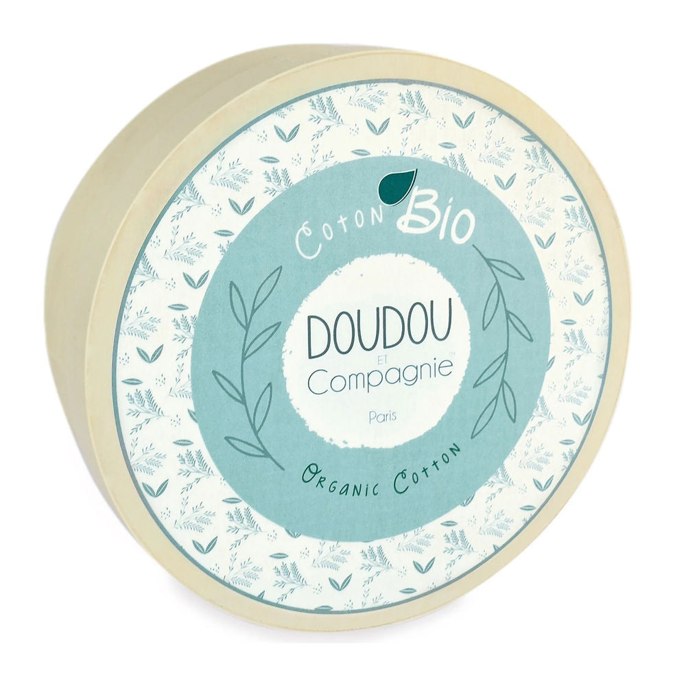 Cane biologico con peluche, blu, 22 cm