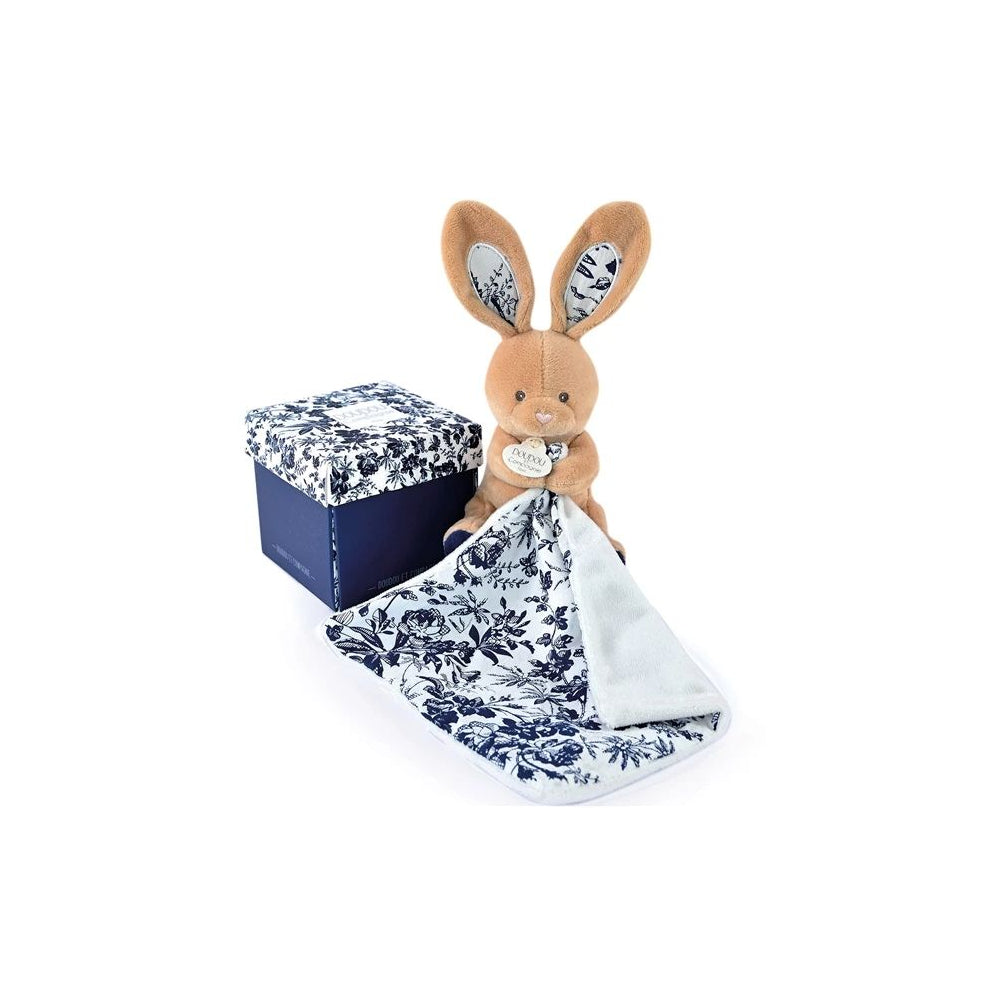 Hase marine mit Schmusetuch 12cm