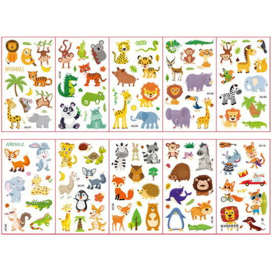 Dschungel TiereTattoos Kinder