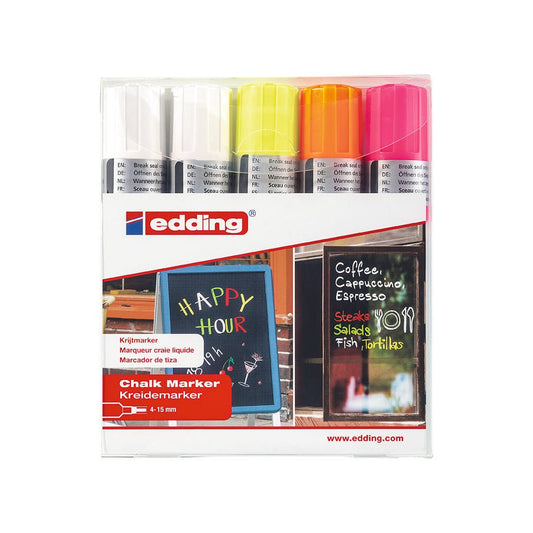 Edding® 4090 Kreidemarker, 4 - 15mm, 5er - Set - Kreidemarker - Speedjust Schweiz