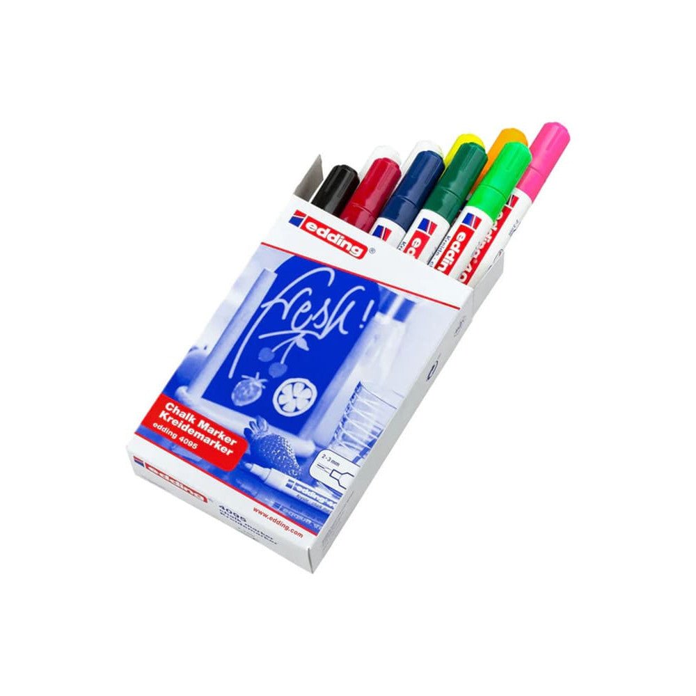 Edding® Kreidemarker 4095, 2 - 3mm, 10er - Set (Basic) - Kreidemarker - Speedjust Schweiz