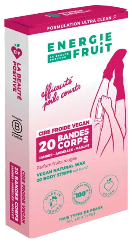 ENERGIE FRUIT - 20 Cold Wax Body Strips - Effortless Smoothness Awaits! 🌟✨