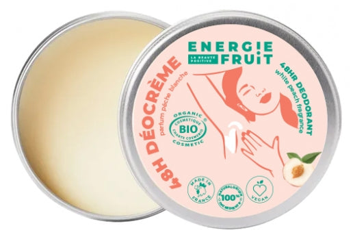 ENERGIE FRUIT - Energy Fruit 48HR Cream Deodorant with Peach Fragrance - Stay Fresh All Day! 🍑✨