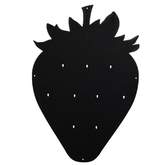 KalaMitica® Magnetische Kreidetafel "Erdbeere", 38x56cm, Schwarz/Anthrazit