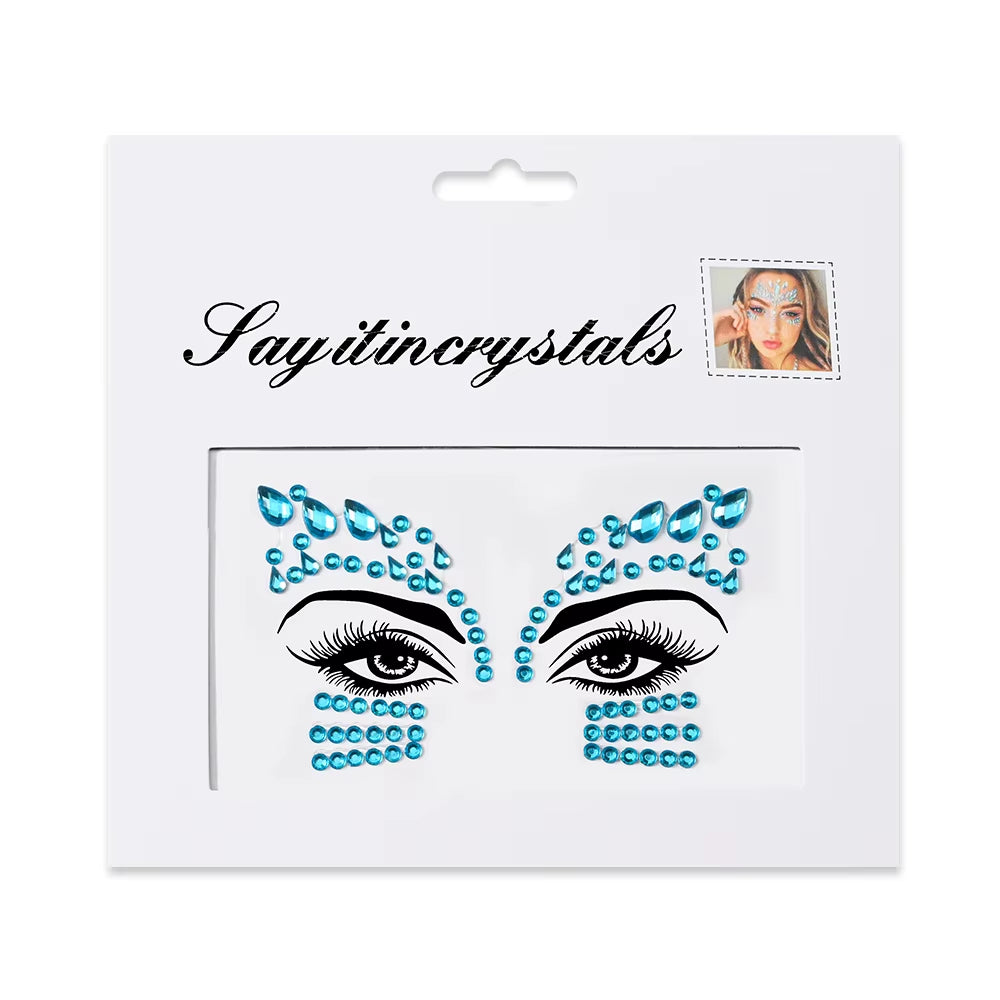 Face Jewels Sentia - Hellblau