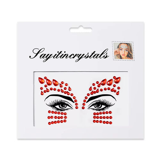 Face Jewels Sentia - Rot