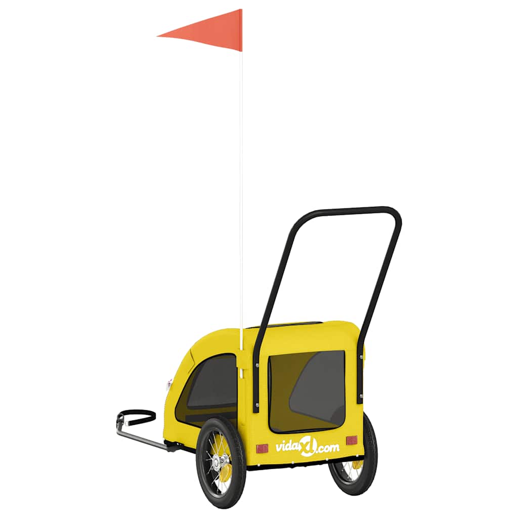 Fahrradanhänger Gelb Oxford - Gewebe und Eisen - Speedjust Schweiz