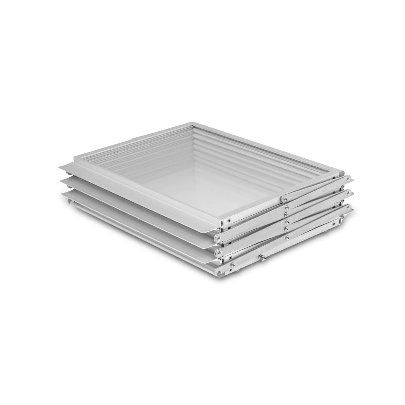 Faltbarer Prospektständer Montana inkl. Tasche, A3, Silber - Prospektständer - Speedjust Schweiz