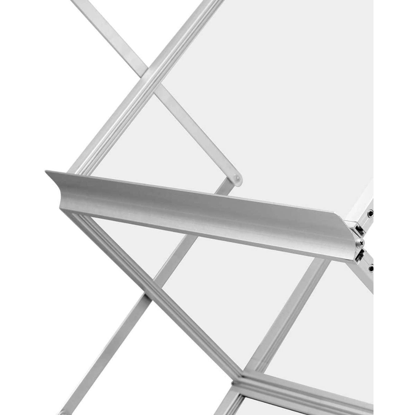 Faltbarer Prospektständer Montana inkl. Tasche, A3, Silber - Prospektständer - Speedjust Schweiz