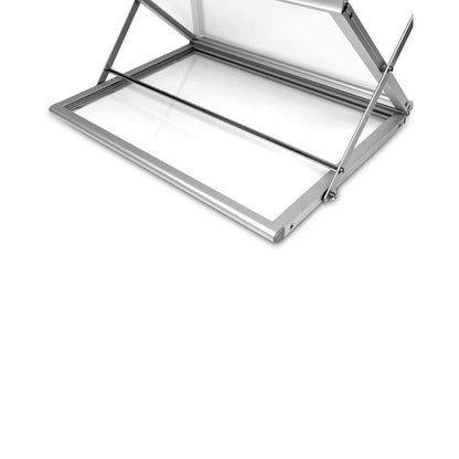 Faltbarer Prospektständer Montana inkl. Tasche, A3, Silber - Prospektständer - Speedjust Schweiz