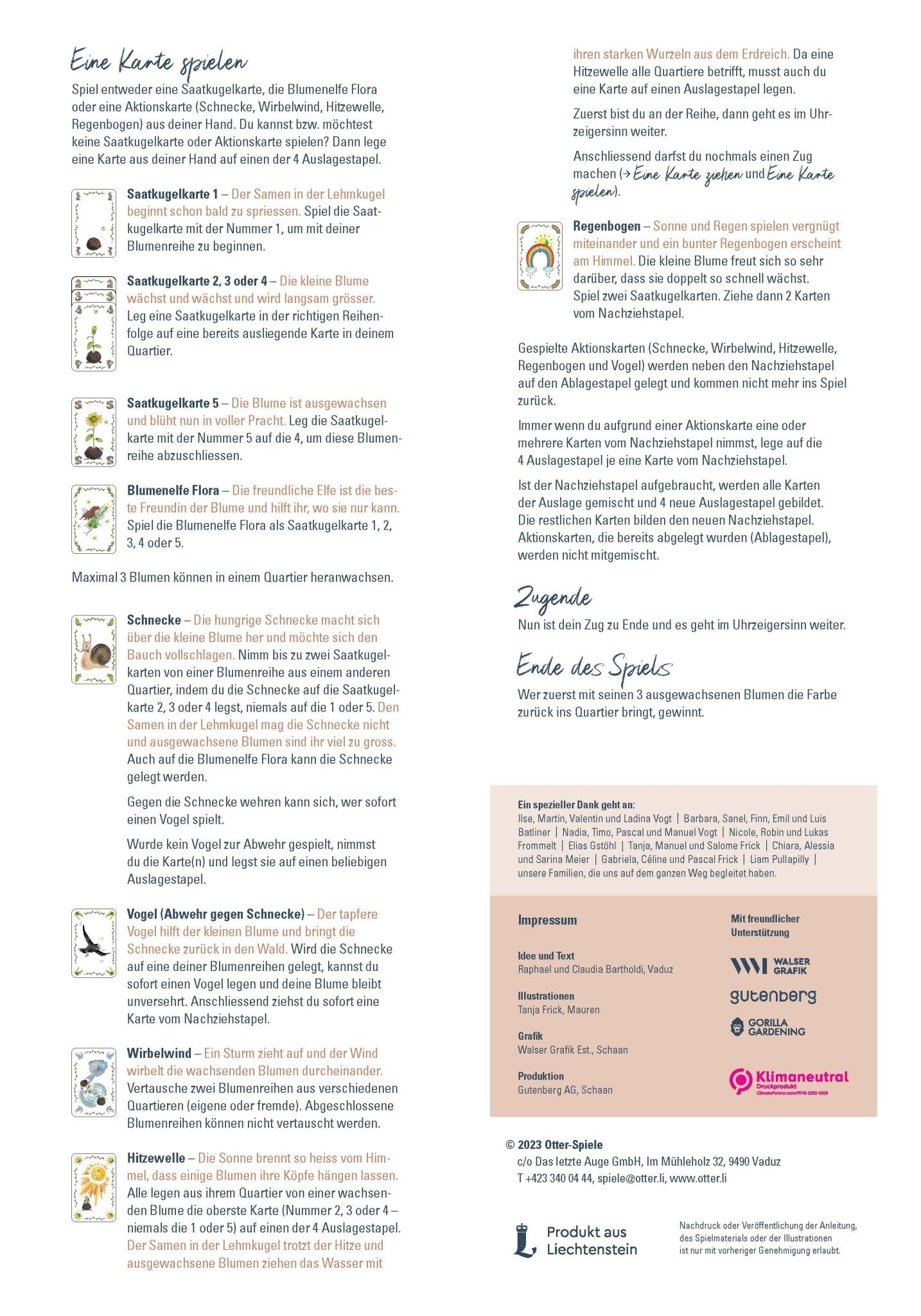 Flora Kartenspiel mit Wildblumen Seedballs - Seedballs - Speedjust Schweiz