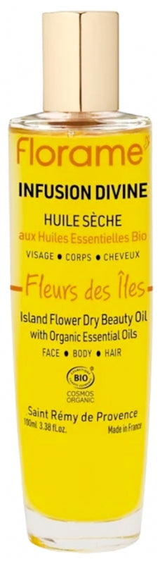 FLORAME - Divine Infusion Dry Oil Island Flowers Organic 100 ml - Nourish Your Skin Naturally 🌺✨