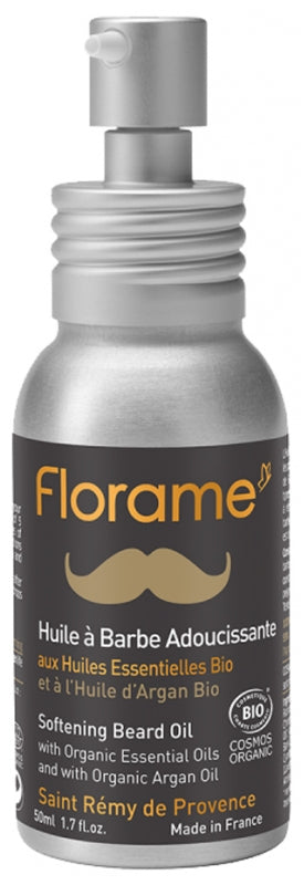 FLORAME - Men Softening Beard Oil Organic 50ml - Nourish Your Beard! 🌿✨