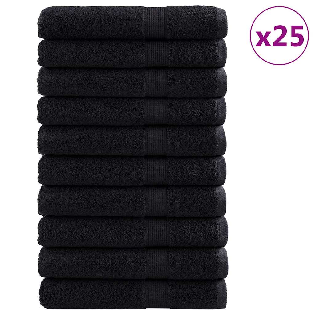 Gästetuch SOLUND 25 pcs Schwarz 100 x 200 cm 550 gsm - Handtücher - Speedjust Schweiz