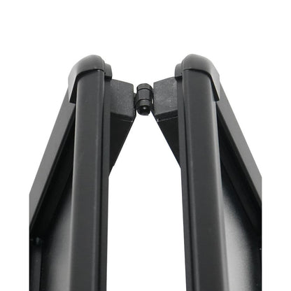 Kundenstopper Alu Classic mit Logoschild, DIN A1, Schwarz, Outdoor
