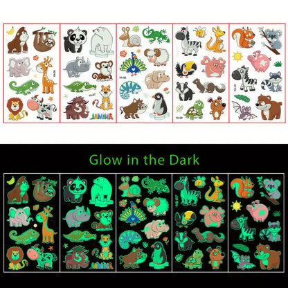 Glow in the Dark Tattoos Animals