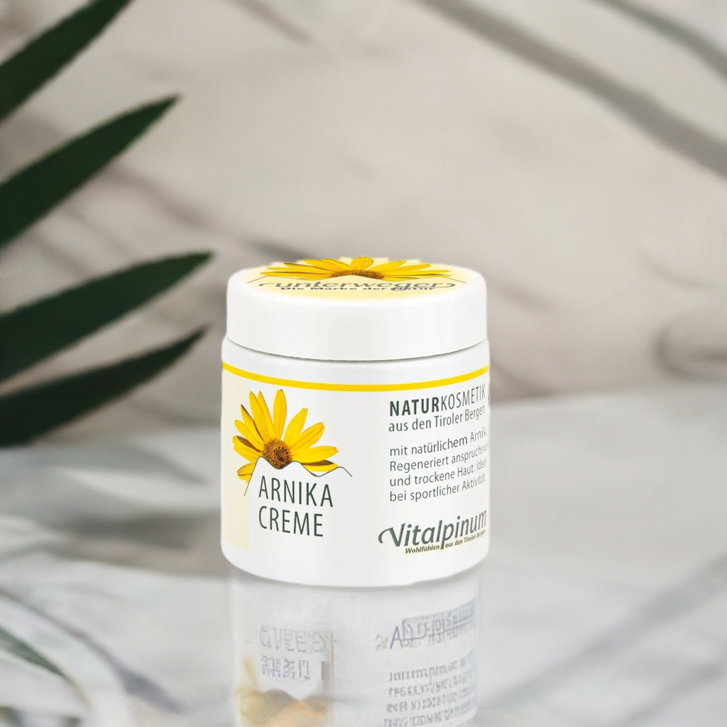 Unterweger Arnika Creme 100ml – Naturkosmetik zur Pflege von Muskeln & trockener Haut mit durchblutungsfördernder Wirkung