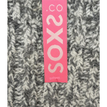 Graue Wolle Damensocken Bubblegum, Kurzsocke