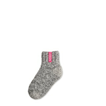 Graue Wolle Damensocken Bubblegum, Kurzsocke