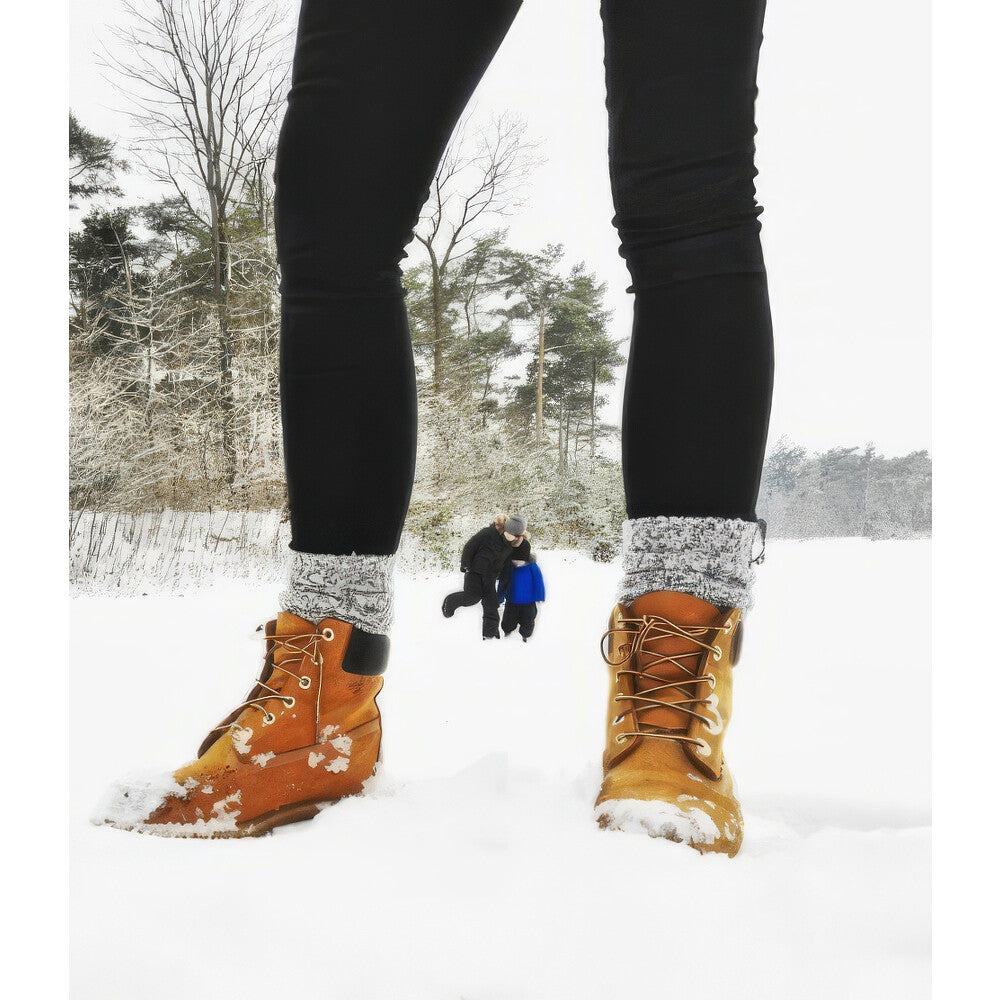 Graue Wolle Damensocken und Herrensocken Jet Black, Wadensocke