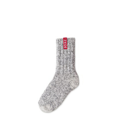 Graue Wolle Kindersocken Chillli Pepper, medium