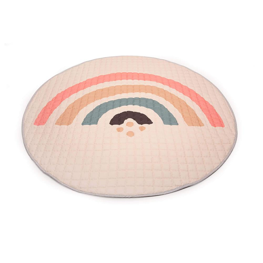 Gesteppte-Krabbeldecke, Boho Rainbow, Ø 1.5 m